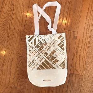 *NEW * lululemon white tote (Small)